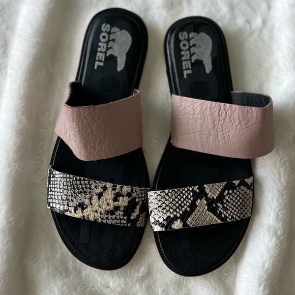 Sorel Ella II Slide Sandal Mauve Vapor Flats in Women's 7.5 - Picture 3 of 11